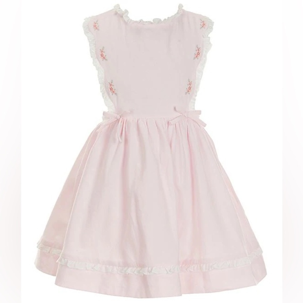 Edgehill Collection x The Broke Brooke Kennedy Pique Pinafore Embroidered Dress